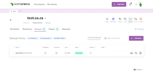 alpha panel backups