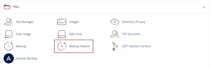 Backup Wizard