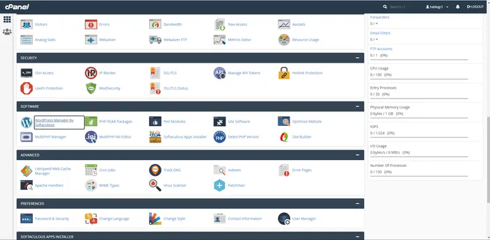 cPanel is the one-stop control panel for all your website management needs.