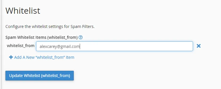 You can whitelist emails that are not spam.