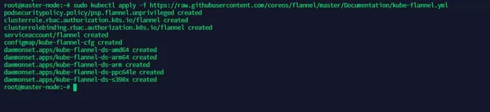 terminal output