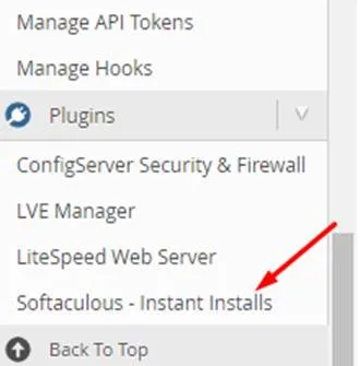 softaculous instant installs