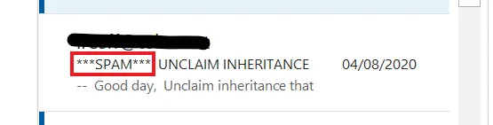 Spam will now be labeled in your inbox.