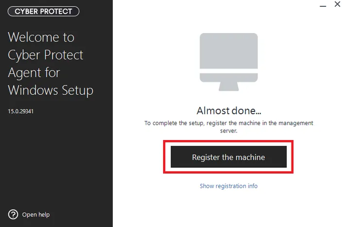 cyber protect screenshot