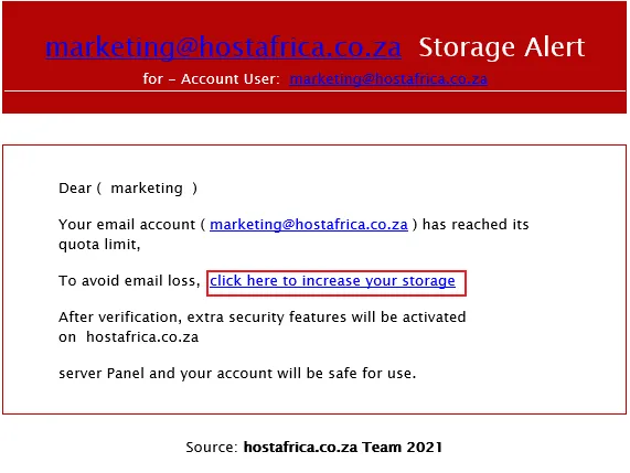 spear phishing scam providing a malicious link