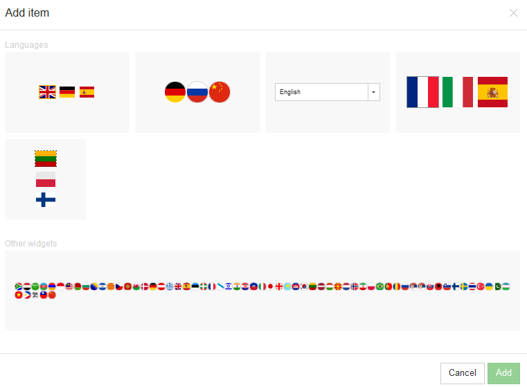 Different languages your website can accommodate
