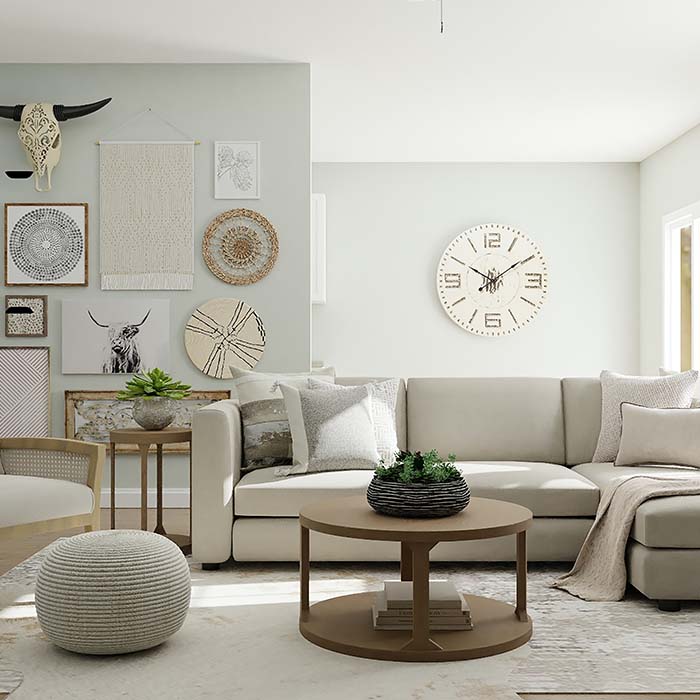 neutral colours pallet living room